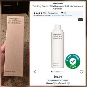 Necessaire The Body Serum - Fragrance-Free